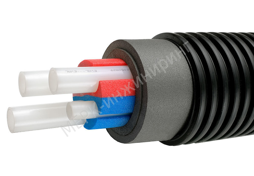 Uponor Ecoflex Quattro труба 2x25x2,3-2x25x3,5/175 | Продукция Упонор ...